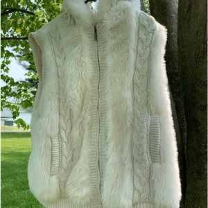 Faux Fur Hooded Vest